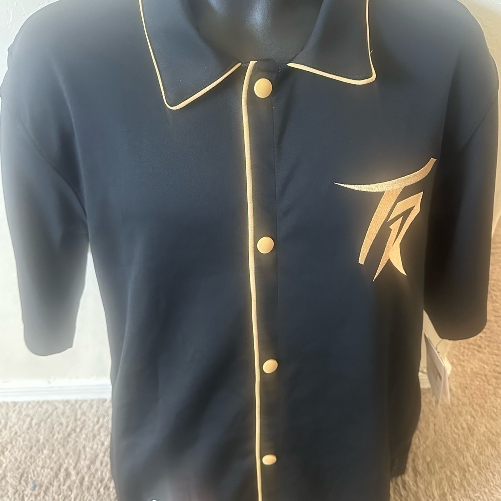 NWT Nike Toronto Raptors Button All Star 75 Year Black Gold men’s Sz l Large - Picture 11 of 12